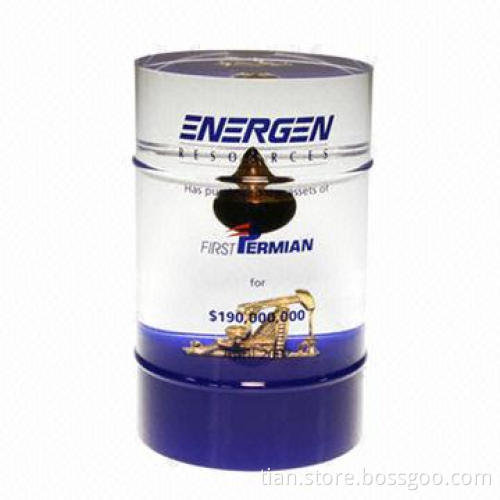 Acrylic oil barrel shaped paperweight for company souvenir gifts purposes